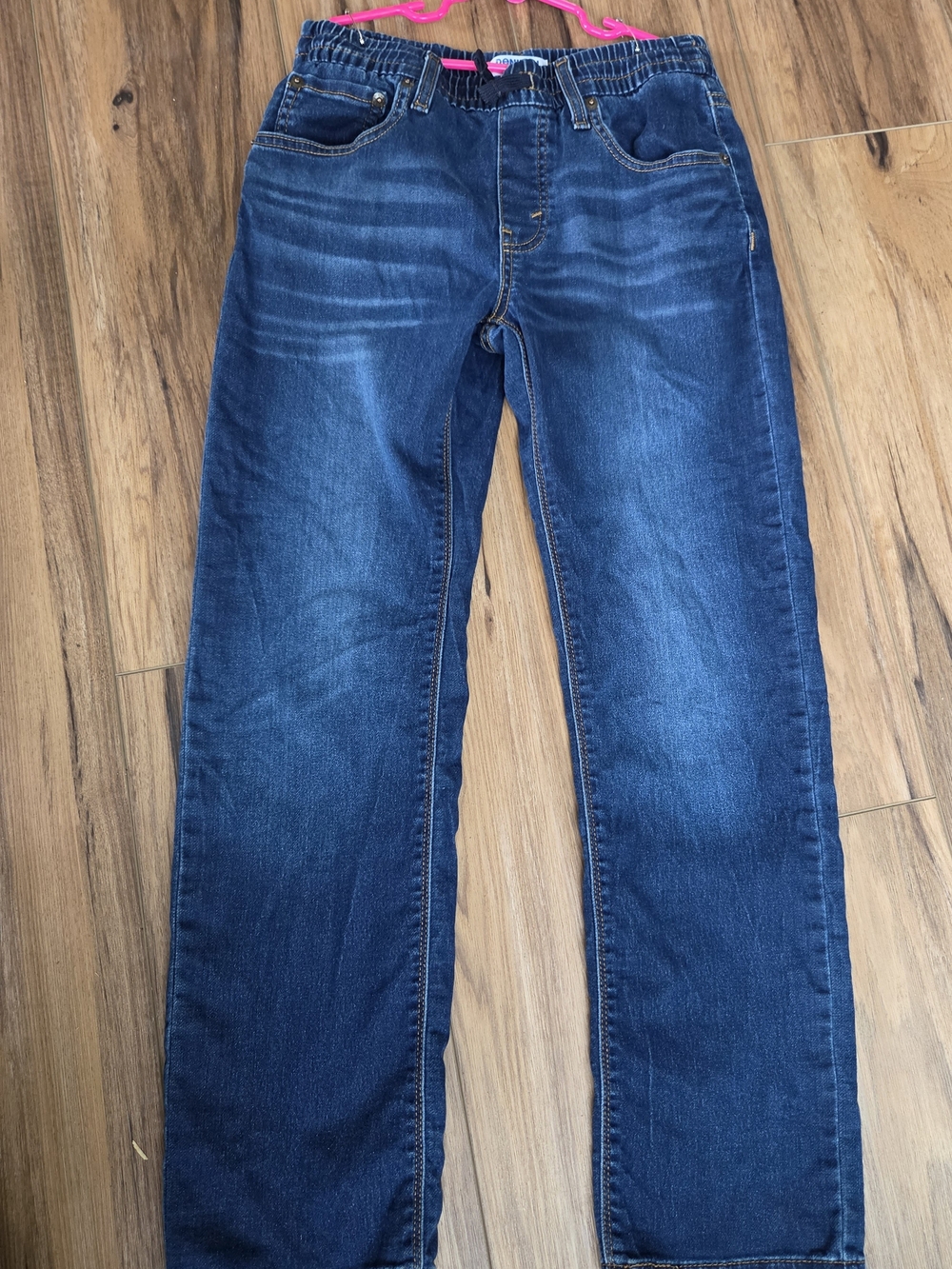 Girl's Dark Blue Relaxed Fit Jeans